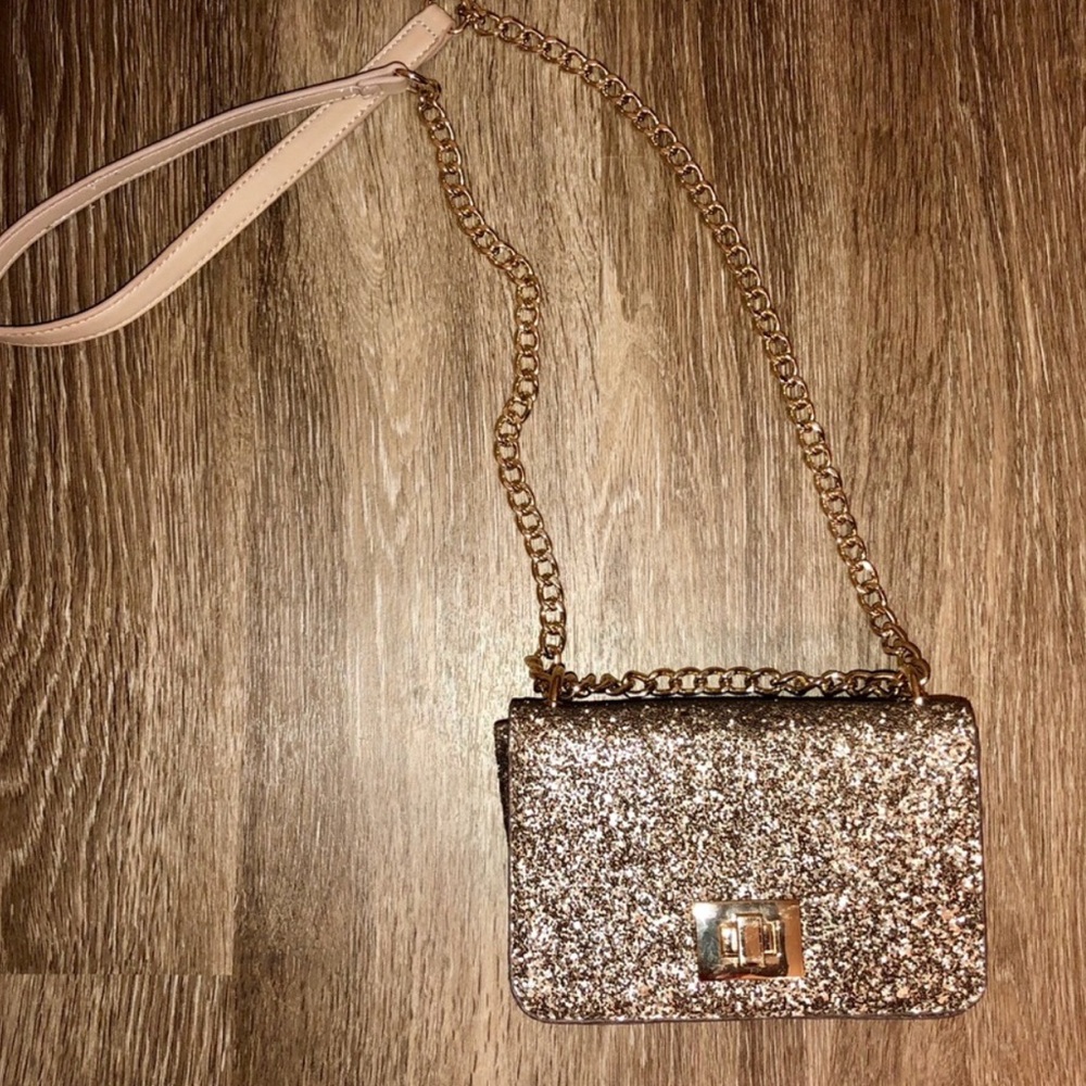 Bronze Glitter Aldo Crossbody